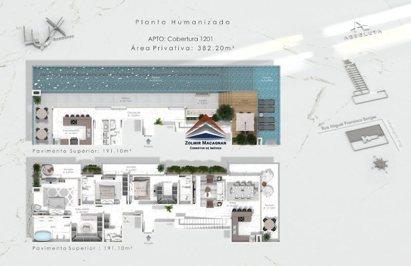 Apartamento 3 suítes, na planta a 180 metros da praia em Itajaí SC: 72ª foto da galeria de imagens do imóvel