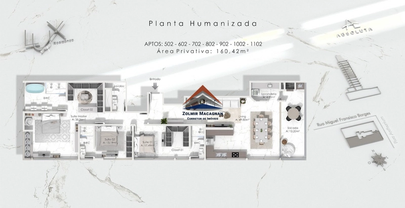 Apartamento 3 suítes, na planta a 180 metros da praia em Itajaí SC: 71ª foto da galeria de imagens do imóvel