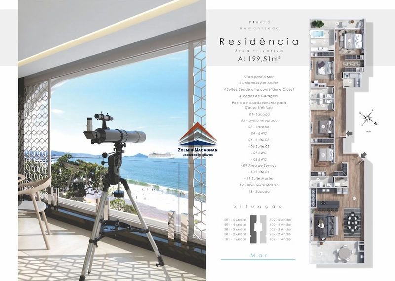 Coberturas e Apartamentos na planta em frente a praia: 60ª foto da galeria de imagens do imóvel