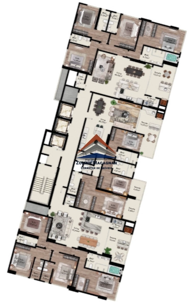 Lindo apartamento 4 suítes e 3 vagas a 50 metros da praia de Itapema: 44ª foto da galeria de imagens do imóvel