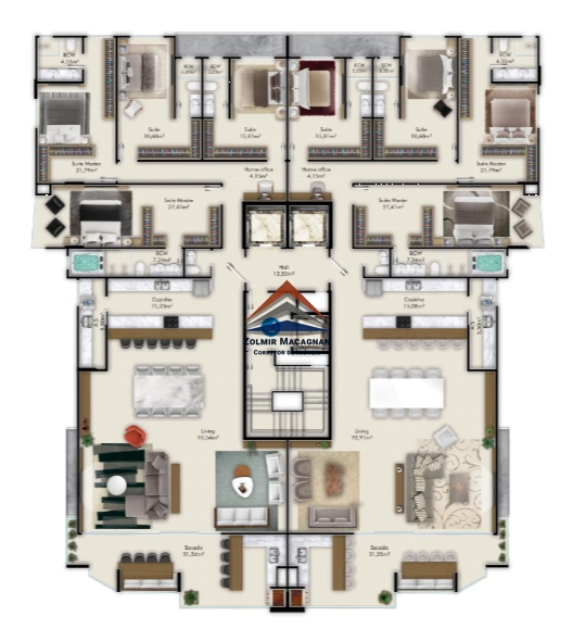 Apartamento em Constrtução com 3 suítes em Itapema SC: 29ª foto da galeria de imagens do imóvel