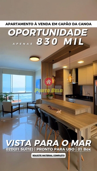 APARTAMENTO À VENDA COM VISTA PARA O MAR: 3ª foto da galeria de imagens do imóvel