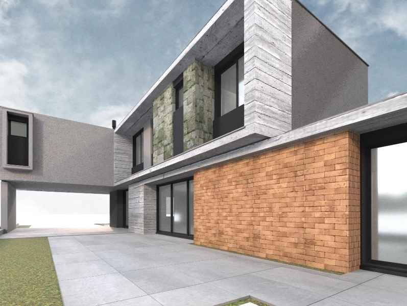 Casa nova projeto moderno: 2ª foto da galeria de imagens do imóvel