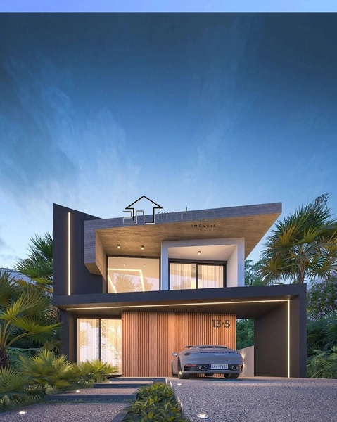 Belo sobrado cim detalhes em madeira