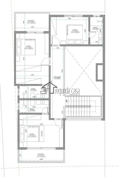 Sobrado beira lago, composto por 4 suítes: 4ª foto da galeria de imagens do imóvel