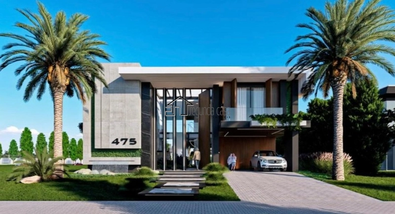 Luxuoso sobrado em condomínio fechado à beira-mar