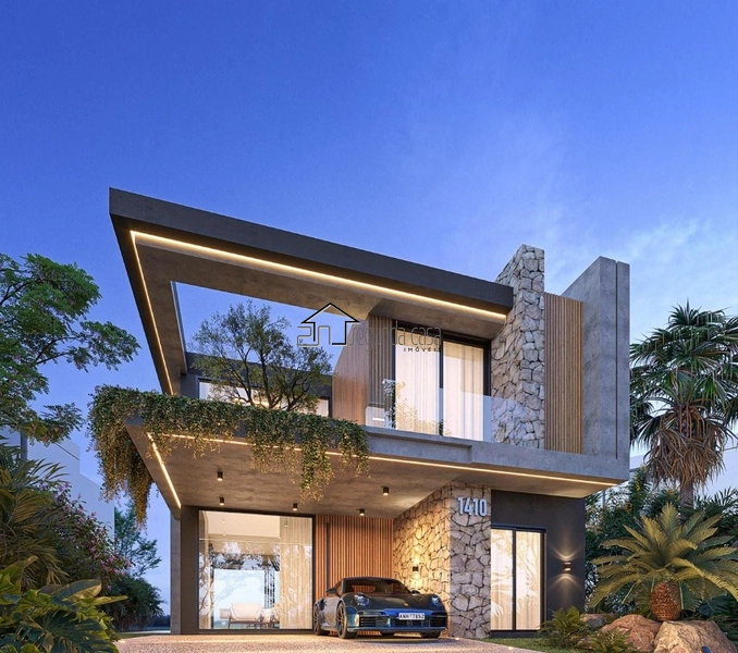 Sobrado novo de esquina