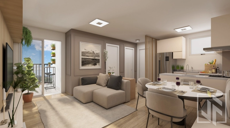 Apartamento em Gravataí -centro 01 e 02 dormitórios com sacada: 6ª foto da galeria de imagens do imóvel