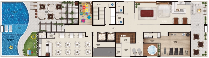 Apartamento 3 Suítes à 180 metros do mar: 17ª foto da galeria de imagens do imóvel