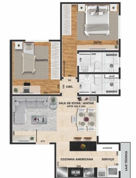 APARTAMENTO COM ÁREA PRIVATIVA SANTA TEREZINHA | 65M² aprox. |: 14ª foto da galeria de imagens do imóvel