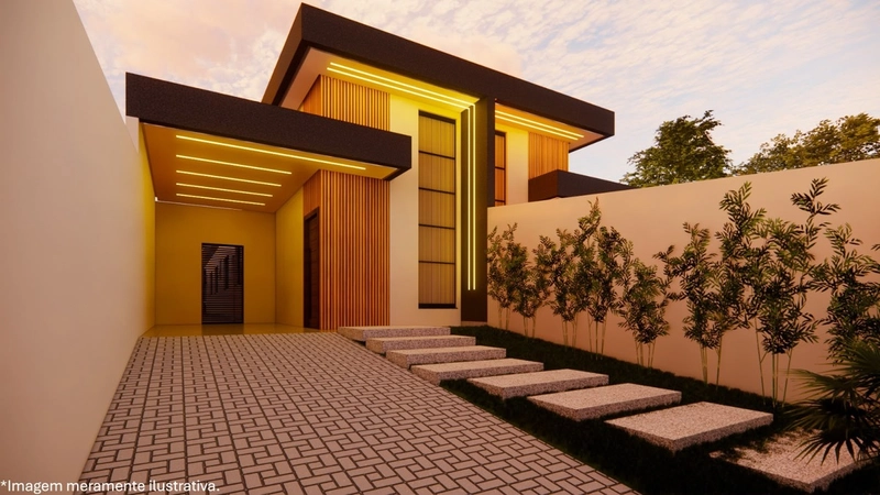 CASA GEMINADA ALTO PADRÃO | 3 QUARTOS | 1 SUÍTE COM CLOSET | 2 VAGAS: 3ª foto da galeria de imagens do imóvel
