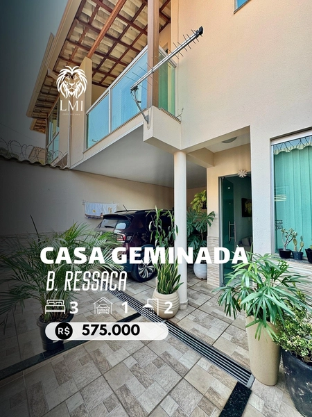 CASA GEMINADA NO RESSACA | 170M² CONST. | 100M² LOTE | 03 Q |: 1ª foto da galeria de imagens do imóvel