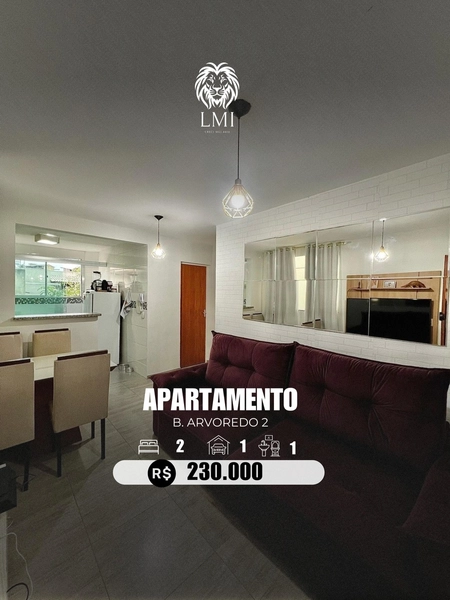 APARTAMENTO NO ARVOREDO 2 | 46M² | 2 QUARTOS | 1 VAGA DE GARAGEM
