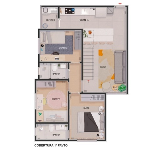 ÁREA PRIVATIVA| 3 QUARTOS| 1 SUÍTE | 2 BANHEIROS | 2 VAGAS: 25ª foto da galeria de imagens do imóvel