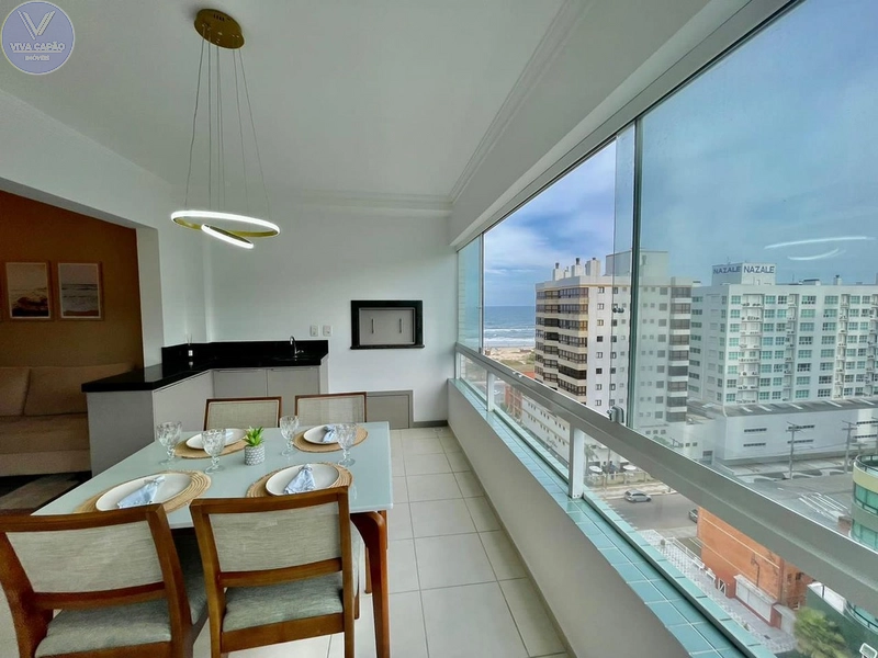 Apartamento de frente com vista para o mar – Ed. Munique em Capão da