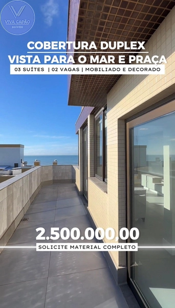 COBERTURA DUPLEX VISTA ETERNA DO MAR FRENTE PARA PRAÇA: 32ª foto da galeria de imagens do imóvel