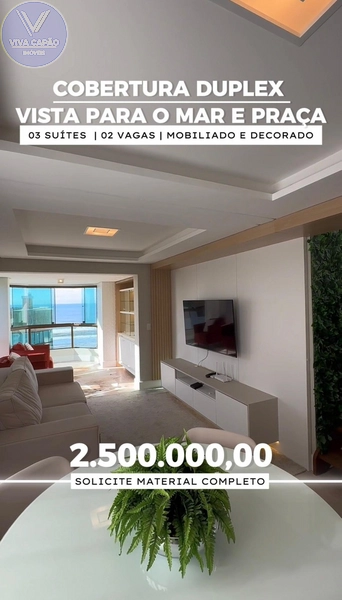 COBERTURA DUPLEX VISTA ETERNA DO MAR FRENTE PARA PRAÇA: 36ª foto da galeria de imagens do imóvel