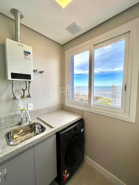 Apartamento de frente mobiliado e decorado com vista para o mar.: 9ª foto da galeria de imagens do imóvel