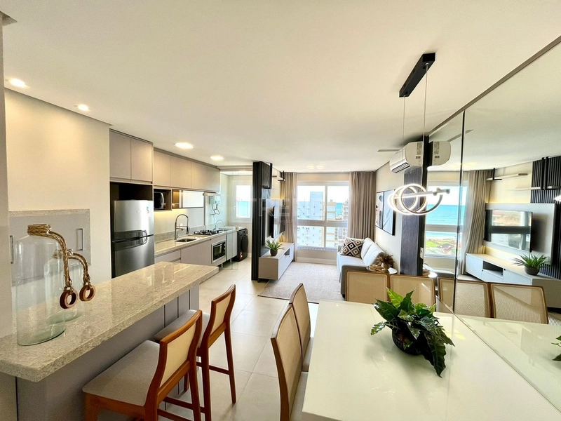 Apartamento de frente mobiliado e decorado com vista para o mar.: 5ª foto da galeria de imagens do imóvel