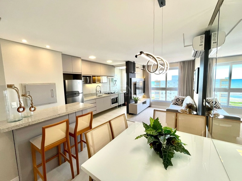 Apartamento de frente mobiliado e decorado com vista para o mar.: 3ª foto da galeria de imagens do imóvel