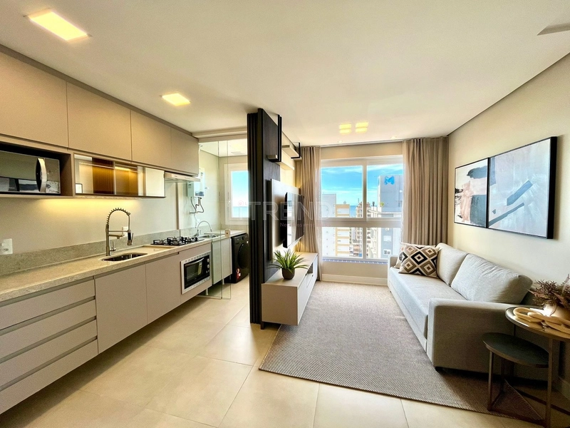 Apartamento de frente mobiliado e decorado com vista para o mar.: 4ª foto da galeria de imagens do imóvel