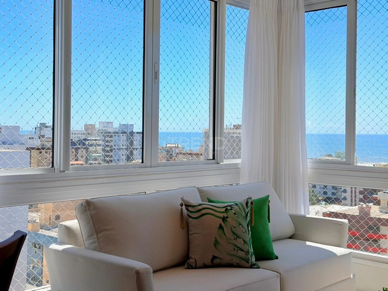 APARTAMENTO COM VISTA PARA O MAR, ANDAR ALTO, SOL DA MANHÃ