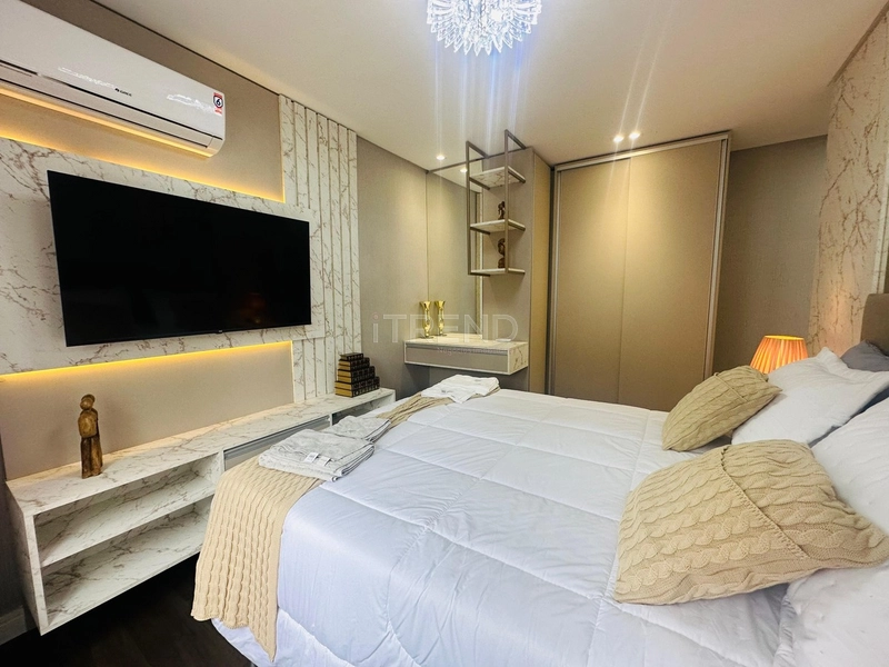 Apartamento mobiliado e decorado com terraço de frente: 29ª foto da galeria de imagens do imóvel