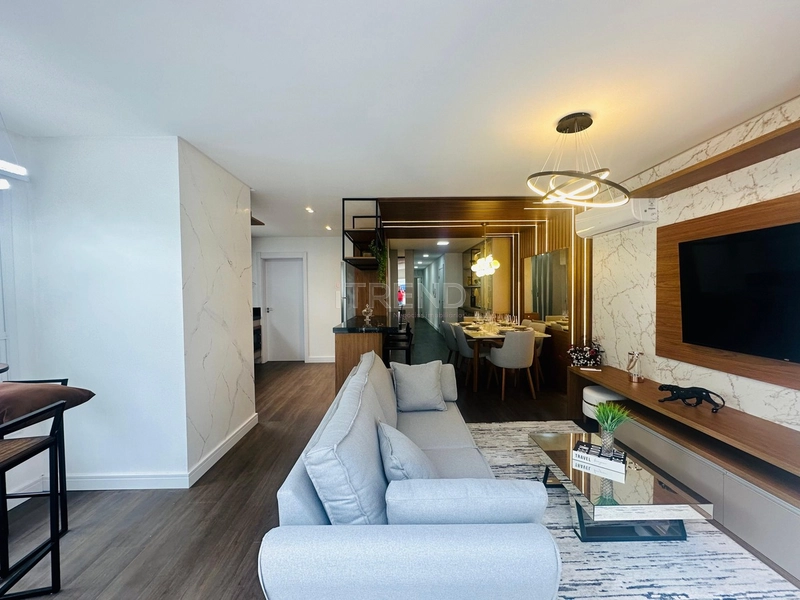 Apartamento mobiliado e decorado com terraço de frente: 4ª foto da galeria de imagens do imóvel