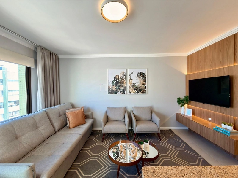 APARTAMENTO DE UM DORMITORIO DE FRENTE