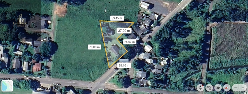 Terreno 1.991m² no centro com casa de alvenaria: 4ª foto da galeria de imagens do imóvel